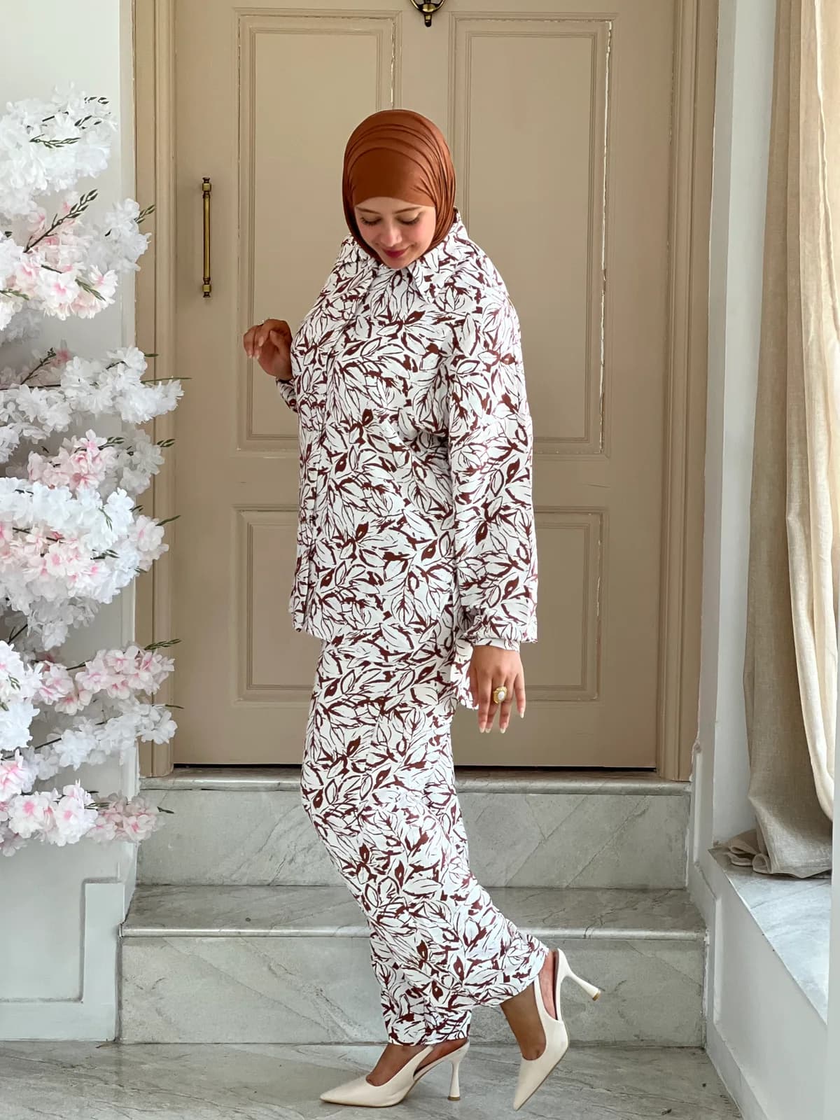 Ensemble Flora — coloris Marron